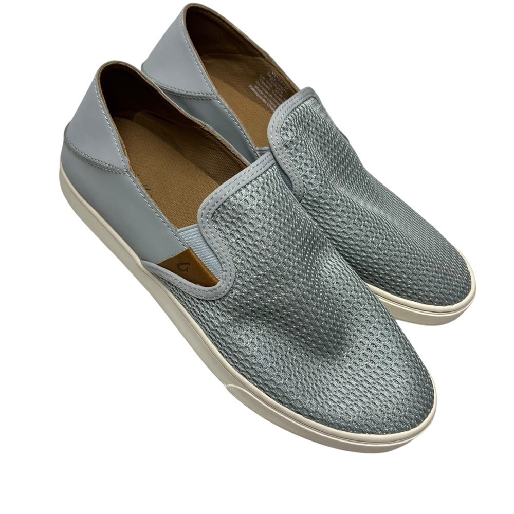 OluKai Pehuea Women’s Gray Blue SIZE 10 Mesh Slip On Convertible Sneakers Shoes - Picture 4 of 9